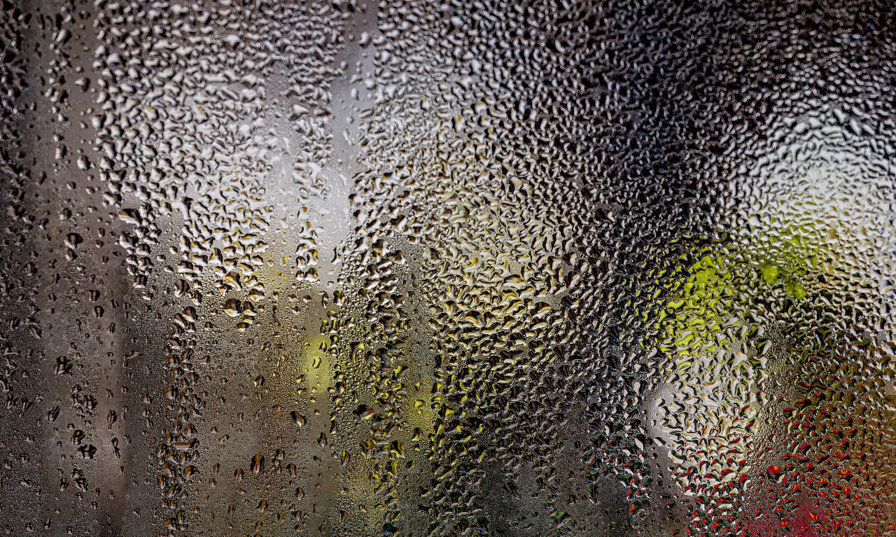 wet, window, drop, glass, full frame, rain, backgrounds, transparent, water, indoors, close-up, no people, pattern, raindrop, condensation, rainy season, nature, textured, leaf, reflection, macro photography, monsoon, day, drizzle, focus on foreground, yellow