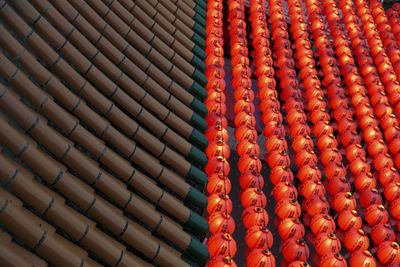 Full frame shot of roof tiles