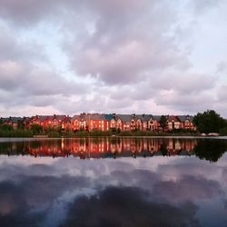Reflection of clouds in water