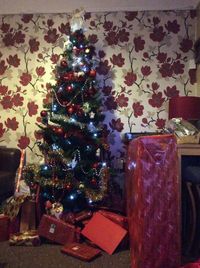 Close-up of christmas decorations