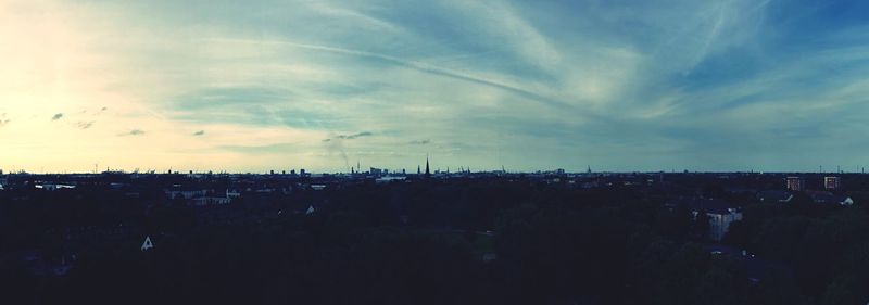 Clouds over landscape