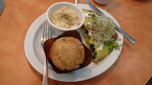 Close-up of food in plate