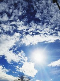 Low angle view of clouds in sky