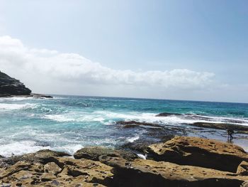 Scenic view of sea against sky