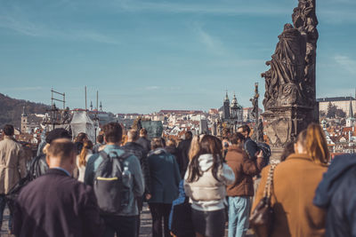 People walking on street