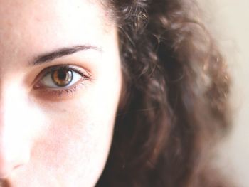 Close-up portrait of woman