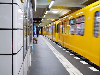 Train at railroad station