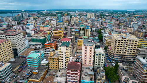 Aerial view of dar es salaam, tanzania