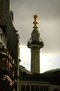 Low angle view of built structure against sky