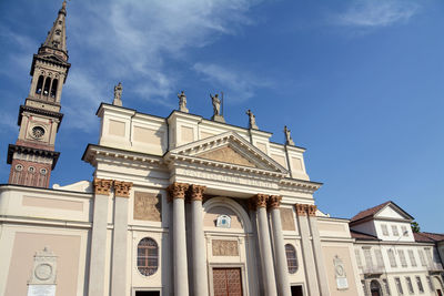 Low angle view of historic building against sky