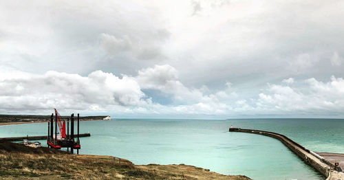 Scenic view of sea against sky