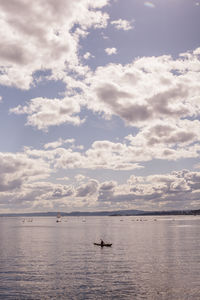 Scenic view of sea against sky.