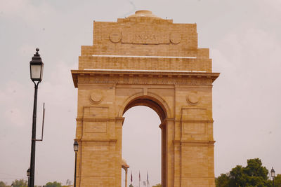 Low angle view of historical building against sky