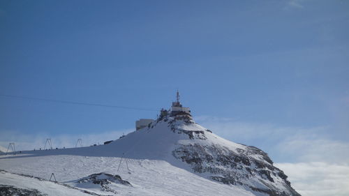 Snow covered mountain against sky