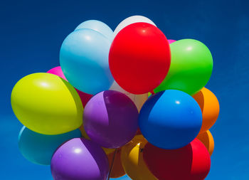 Multi colored balloons