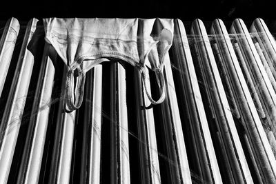 Low angle view of clothes drying on clothesline