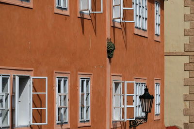 Low angle view of residential building