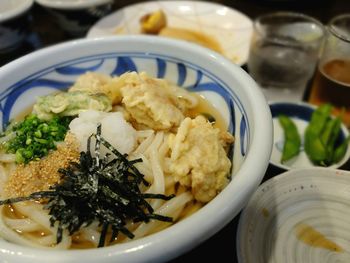 Close-up of served food