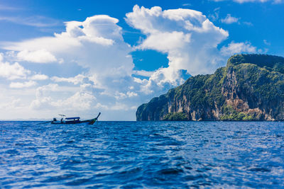 Panoramic view of sea against sky