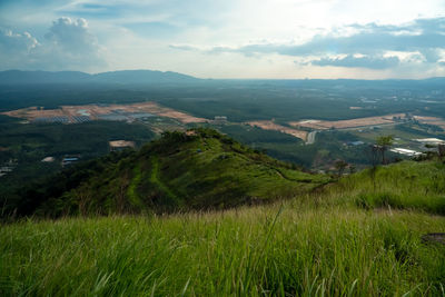 Scenic view of landscape against sky