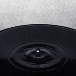 High angle view of water drop