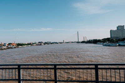 View of city at waterfront