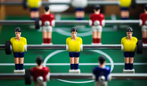 Full frame shot of foosball