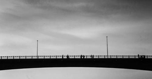 Low angle view of bridge against sky