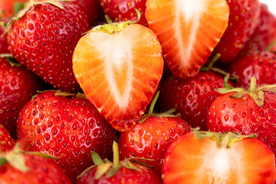 Full frame shot of strawberries