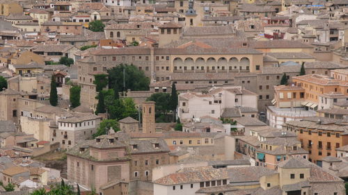 High angle view of cityscape