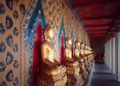 Statue of buddha in building