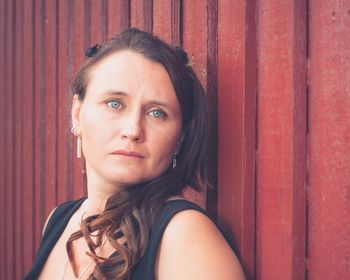 Portrait of beautiful young woman