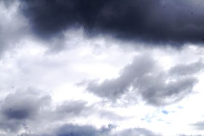 Low angle view of cloudy sky