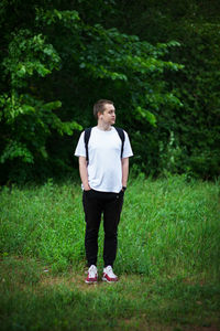 Man standing in park