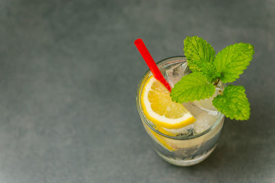 Close-up of drink on table