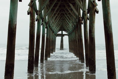 Underneath view of pier
