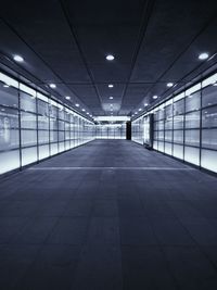 Interior of empty corridor