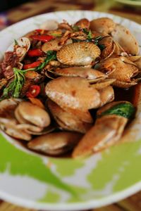 Close-up of salad in plate
