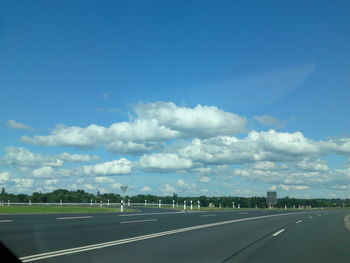 Road against sky