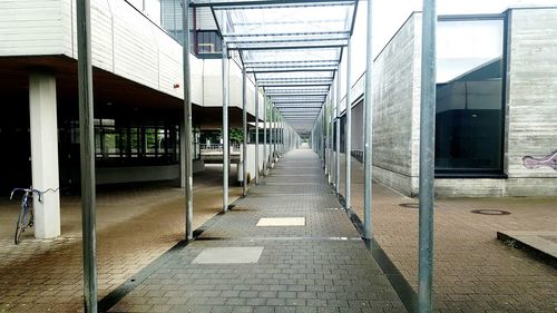 Empty footbridge