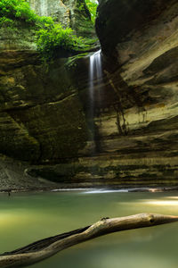 River flowing through rocks