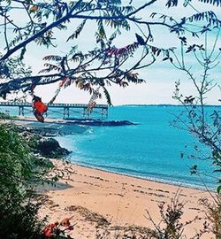 Scenic view of sea against sky