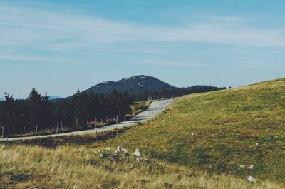 Scenic view of landscape against sky