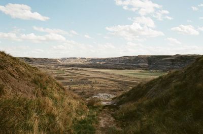 Scenic view of landscape against sky