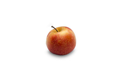 Close-up of apple against white background