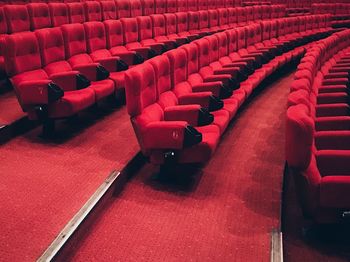 Empty seats in theater