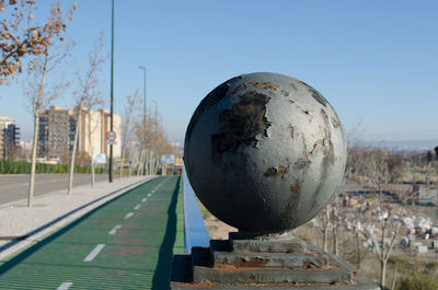View of built structure against clear sky