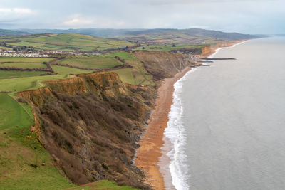 View from the top of thorncombe beacon on the dorset coastline