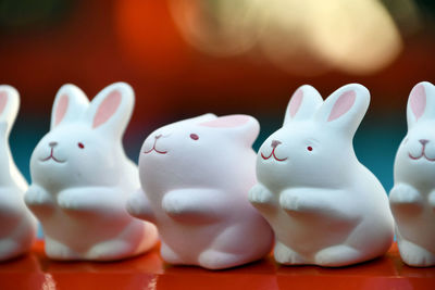 Fortune rabbit at okazaki shrine, kyoto