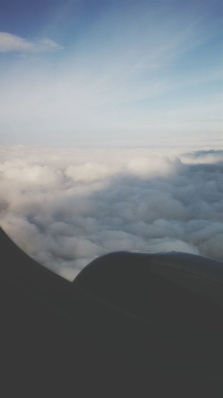 sky, scenics, cloud - sky, beauty in nature, tranquil scene, tranquility, mountain, nature, cloud, landscape, cloudy, transportation, cloudscape, idyllic, silhouette, no people, weather, outdoors, mountain range, aerial view